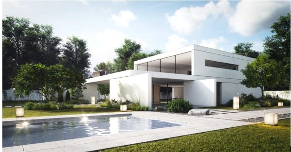 Residence painted with WeatherTuff in Arctic White - Modern - May 2025